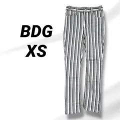 BDG ストライプ カジュアルパンツ　ホワイト＆ブラック