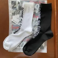 コムデギャルソンオムプリュス　21AW  ロングロゴソックス　Mサイズ ☆大人気☆COMME DES GARCONS HOMME PLUS LONG MULTI LOGO SOCK