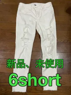 アメリカンイーグル ジェギング 6short クリーム色