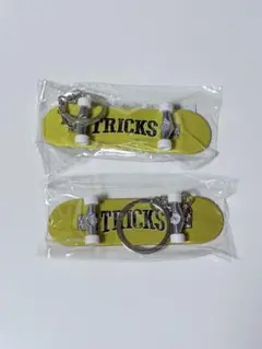 TRICKS トリックス スケボーキーホルダー　黄色 2個　7 MEN 侍