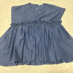 美品・ehka sopo・ノースリーブチュニック・M 紺色