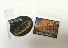 【新品未開封】大阪関西万博 大屋根リング 上空　地上　ステッカー　2枚　シール
