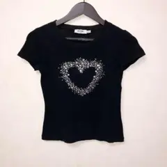 Moschino モスキーノ Tシャツ カットソー トップス 半袖 ラメ入り