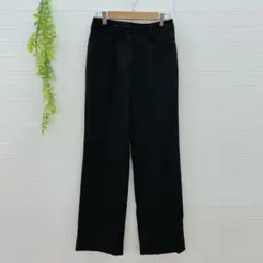 【ジャンニロジュディチェ】 ストレートパンツ 裏地あり シンプル ブラック M