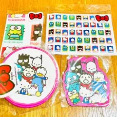 【新品未使用】サンリオキャラクターズ 丸型ポーチ　パスケース サンリオ