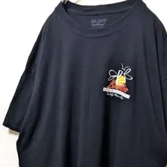 ギルダン ビーハイヴ ロゴ Tシャツ ブラック 黒 XL 古着