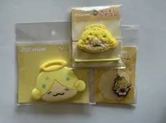 ジェオチャム　もこ ラバーミラー もこもこヘアゴム メタルチャームセット
