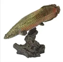 ハンドメイド　39cmピラルク 魚フィギュア　　レプリカ　古代魚　置物　オブジェ ハンドメイド 39cmピラルク 魚フィギュア レプリカ 古代魚 置物