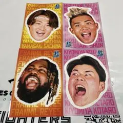 ファイターズ超夏祭りシリーズステッカー4枚セット　（山﨑、水谷、レイエス、清宮）