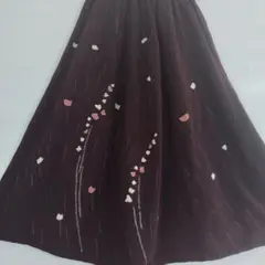着物リメイクロングスカート