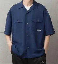KAPPA 半袖シャツ　オープンカラー