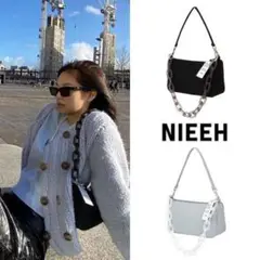 NIEEH jenny 着用 ENVELOPE BAG BLACK