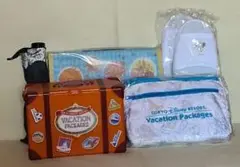 35周年ポップコーンケース　晴雨兼用折り畳み傘　バケパグッズ　詰め合わせ