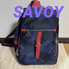 SAVOY ☆新品未使用☆ネイビー/レッド ☆2wayバックパック