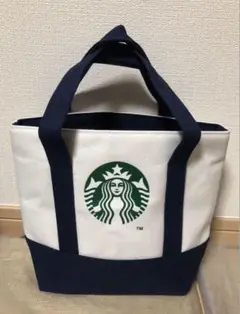 新品未使用スターバックス　新品未使用トートバッグ ランチバッグ ネイビー