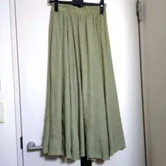 美品　未使用に近い　グリーン　ロングスカート　M　RUDY