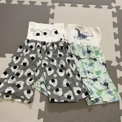 90サイズ 腹巻きパンツ おにぎり 恐竜 男の子 2枚セット