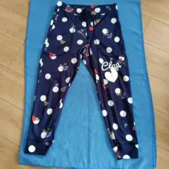 clap ドット花柄 クロップドパンツパンツ M
