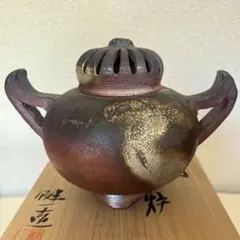 あ*い様 備前焼　奥本健一 宝瓶 牡丹摘宝瓶　茶道具 あ*い様 備前焼 奥本健一 宝瓶 牡丹摘宝瓶 茶道具 - メルカリ