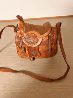 ウエスタン ホースサドル バッグ 馬 鞍 本革（値段交渉します）