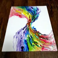 フルイドアート　ポーリングアート　抽象画　現代アート　モダンアート