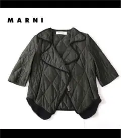 MARNIマルニ キルティングジャケット ブルゾン カーキ