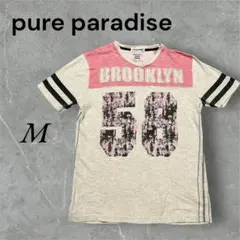 ピュアパラダイス　Tシャツ　カジュアル　M ユニセックス　ビンテージ　古着