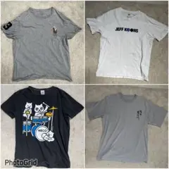 Tシャツ4枚セット（ポロラルフローレン, JEFF KOONS, 猫デザイン）