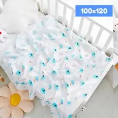ガーゼ ガーゼケット 赤ちゃん おくるみ 大きめ ゾウ柄 ベビー 夏 涼しい