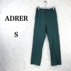 【アドラー】メンズ スラックス S グリーン 綺麗め 無地
