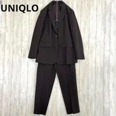 ユニクロ UNIQLO セットアップ ジャケット パンツ L XLブラウン