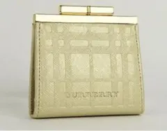 BURBERRY バーバリー コインケース ゴールド USED 小銭入