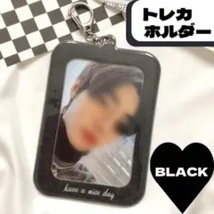 トレカホルダー トレカケース シンプル ブラック 韓国 K-POP ZK-61A