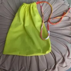 蛍光イエロー 巾着型　水着袋　エミリオプッチ