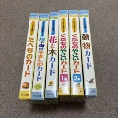 幼児向け 知育カードセット くもんの生活図鑑カード くもんの自然図鑑カード