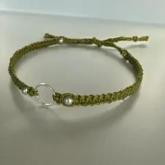 ミサンガアンクレット 抹茶