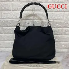 グッチ ハンドバッグ ショルダーバッグ 2way レザー バンブー 袋付