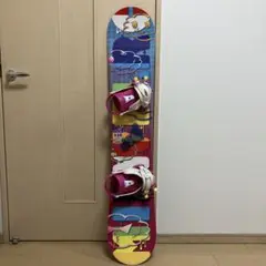 スノーボード 130cm バインディング付、バッグ付
