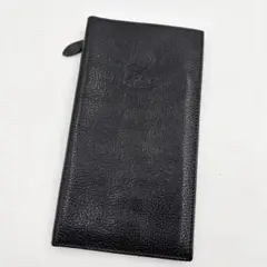 【美品】イルビゾンテ ILBISONTE 長財布　札入れ　レザー　ブラック 黒