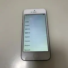 【ジャンク】Apple iPhone 5 Sホワイト 本体