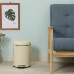 ペダル式 ゴミ箱 丸型ゴミ箱 蓋付き 5L 小型 シンプル おしゃれ