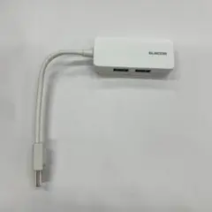 エレコム USB3.0 ハブ 3ポート バスパワーU3H-K315BWH