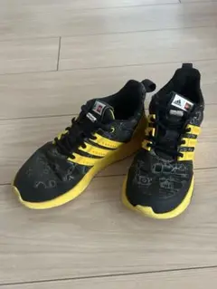 adidas LEGO コラボ スニーカー 21.0cm 黒/黄　スリッポン