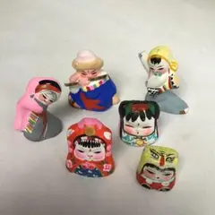 中国　陶俑　母子像　細密人形　土人形 中国 陶俑 母子像 細密人形 土人形