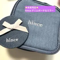 【未使用品】hince ヒンス　デニムポーチ＆ミラー