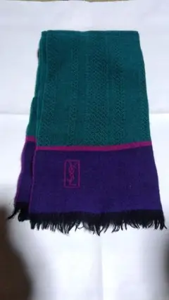 【美品】YVES SAINT LAURENT ローゲージマフラー ピラーティ期 美品】YVES SAINT LAURENT ローゲージマフラー ピラーティ期