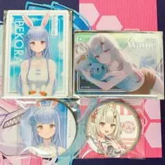 ホロライブ ローソン LOWSON あやめ ぺこら 缶バッジ フォト風カード