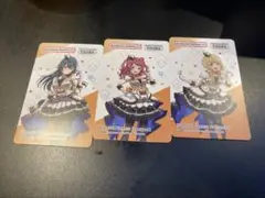 バナパスポートカード 学園アイドルマスター 花海咲季 月村手毬 藤田ことね