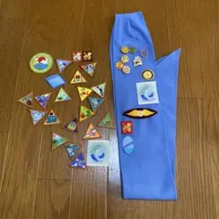 ガールスカウト　技能帯　ワッペン　バッジ　チーフリング