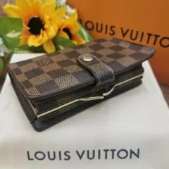 ✨良品✨ルイヴィトン ダミエ ヴィエノワ 二つ折り がま口 財布